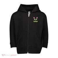 Halloween Vampurr Funny Cat Toddler Zip Fleece Hoodie thumb 0