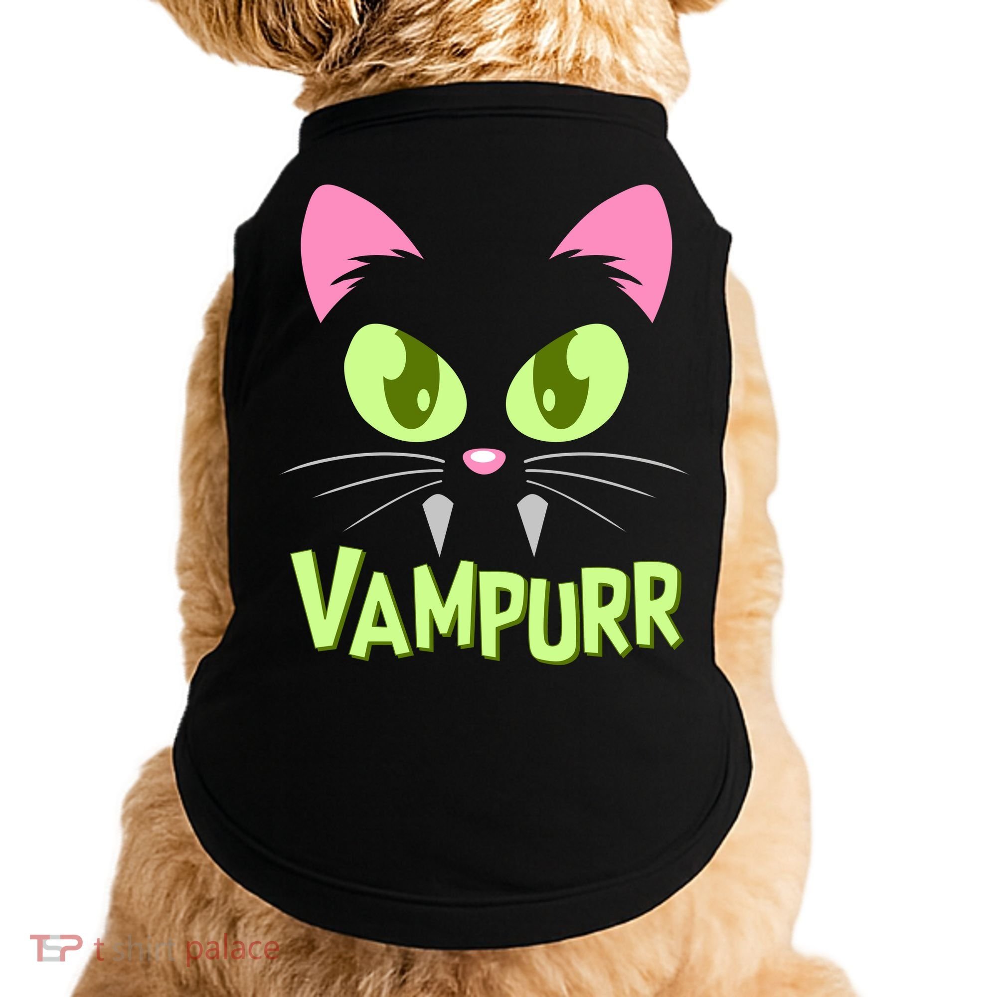 Halloween Vampurr Funny Cat Doggie Tank