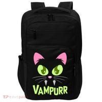 Halloween Vampurr Funny Cat Impact Tech Backpack thumb 0