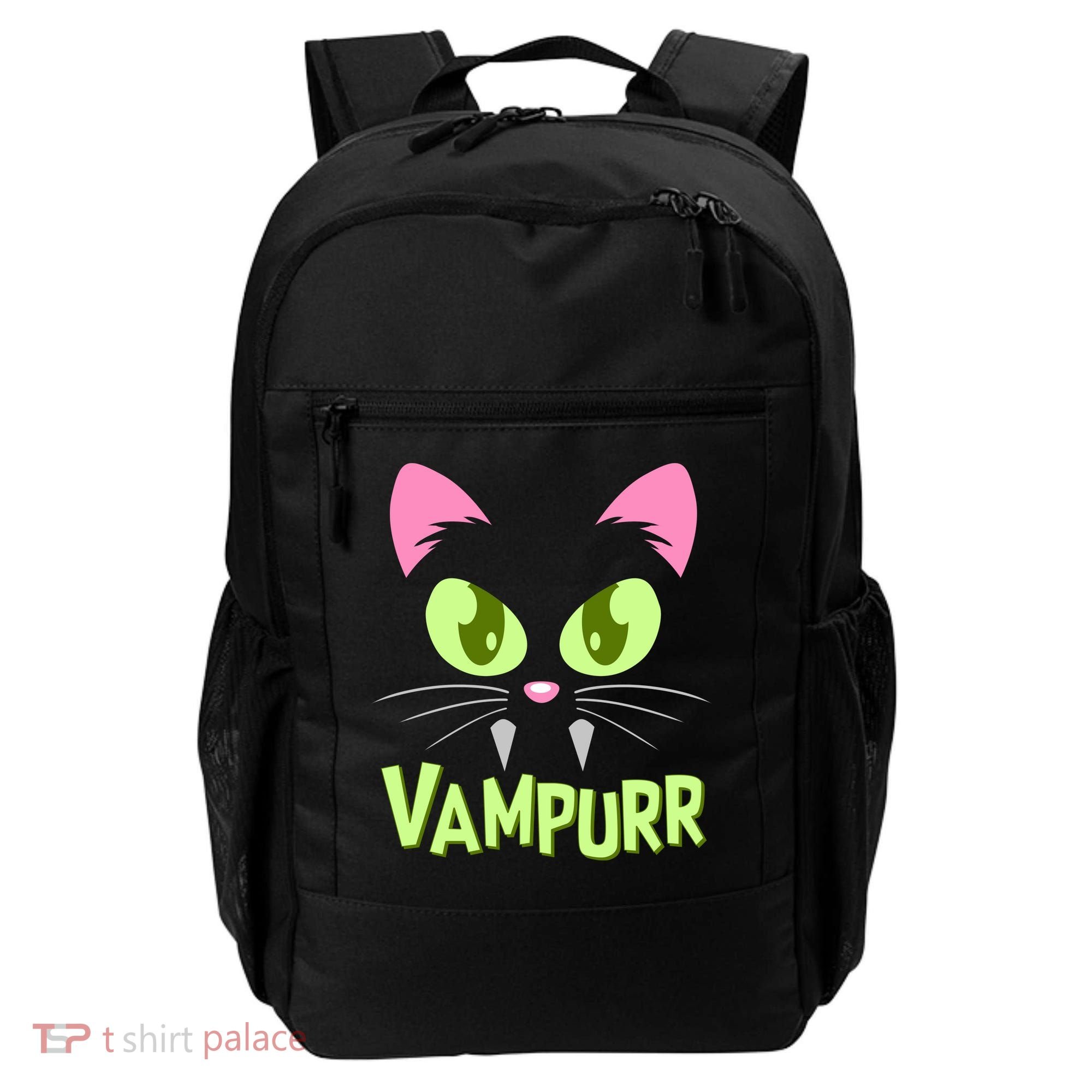 Halloween Vampurr Funny Cat Backpack