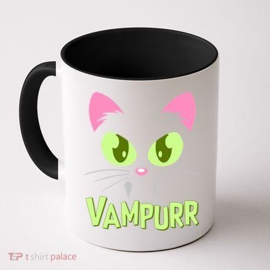 Halloween Vampurr Funny Cat Coffee Mug