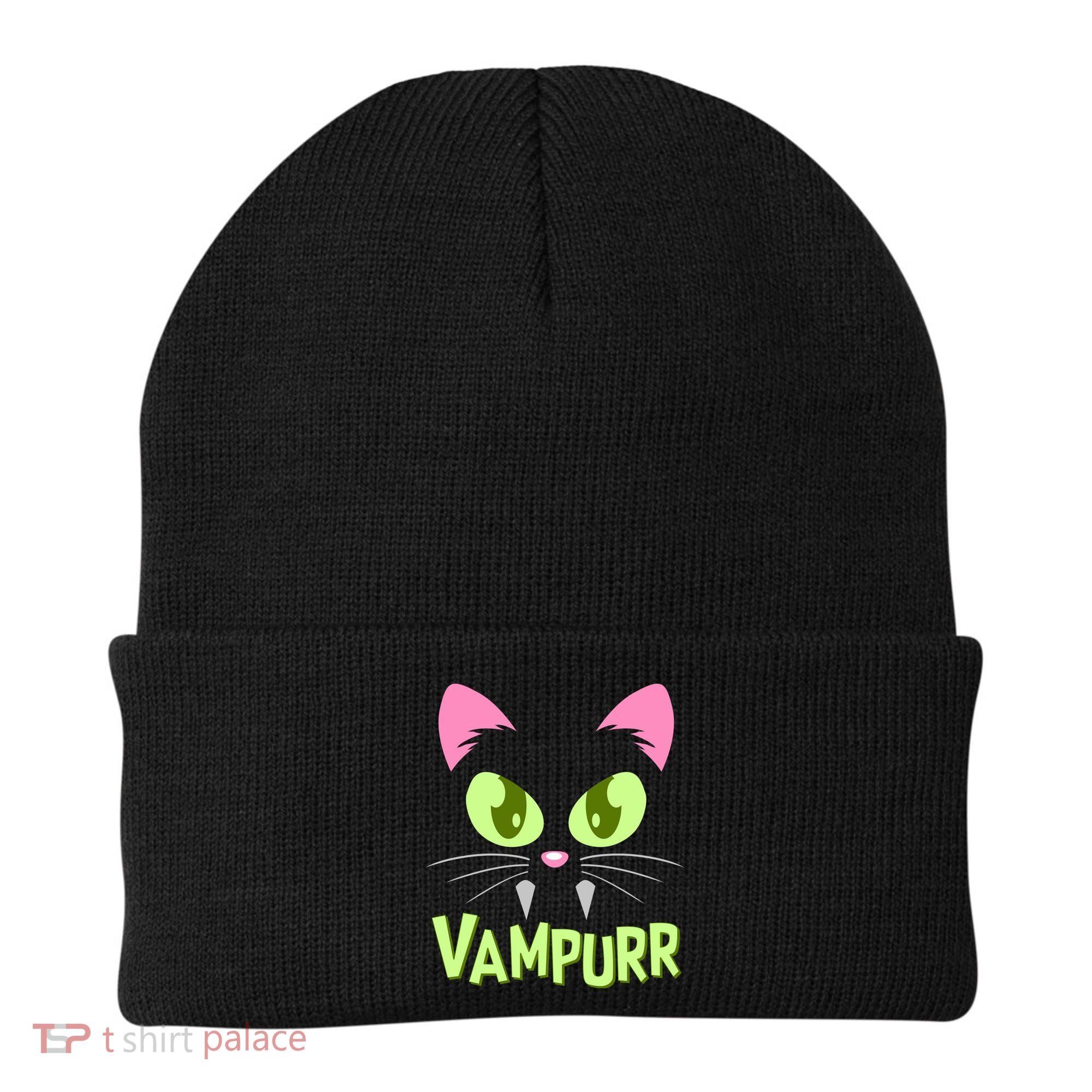 Halloween Vampurr Funny Cat Beanie