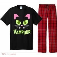 Halloween Vampurr Funny Cat Pajama Set thumb 0