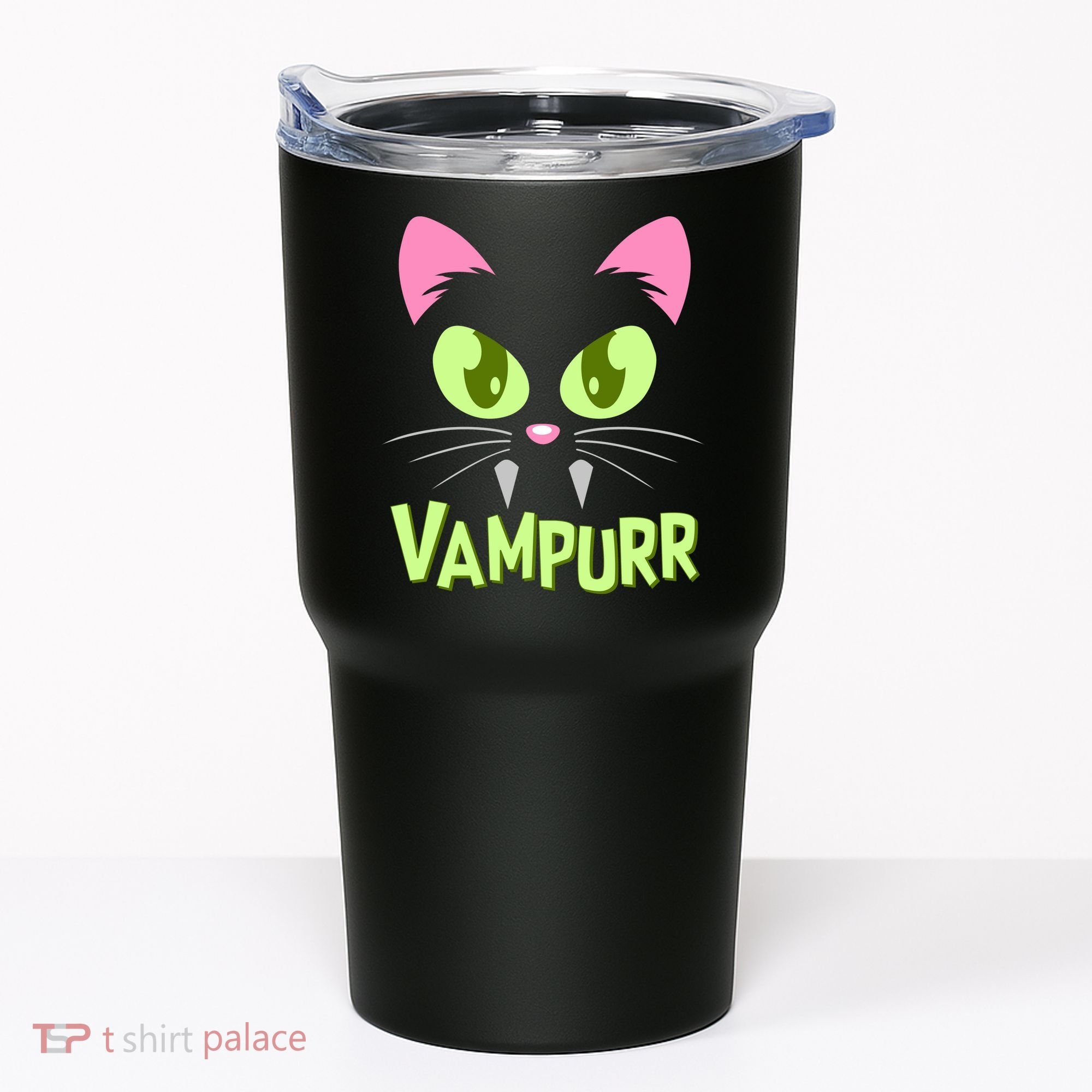 Halloween Vampurr Funny Cat Tumbler