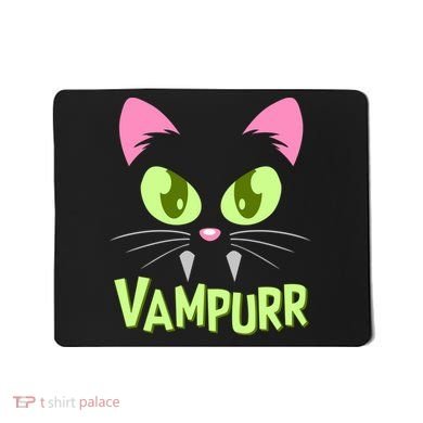 Halloween Vampurr Funny Cat Mousepad