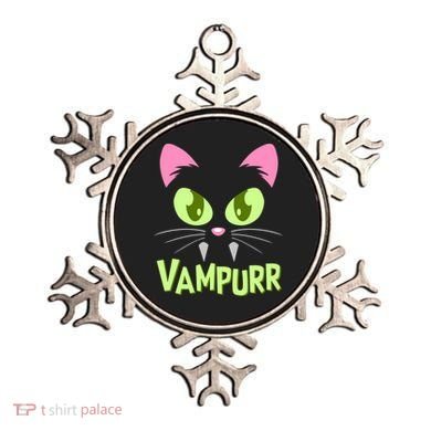 Halloween Vampurr Funny Cat Ornament