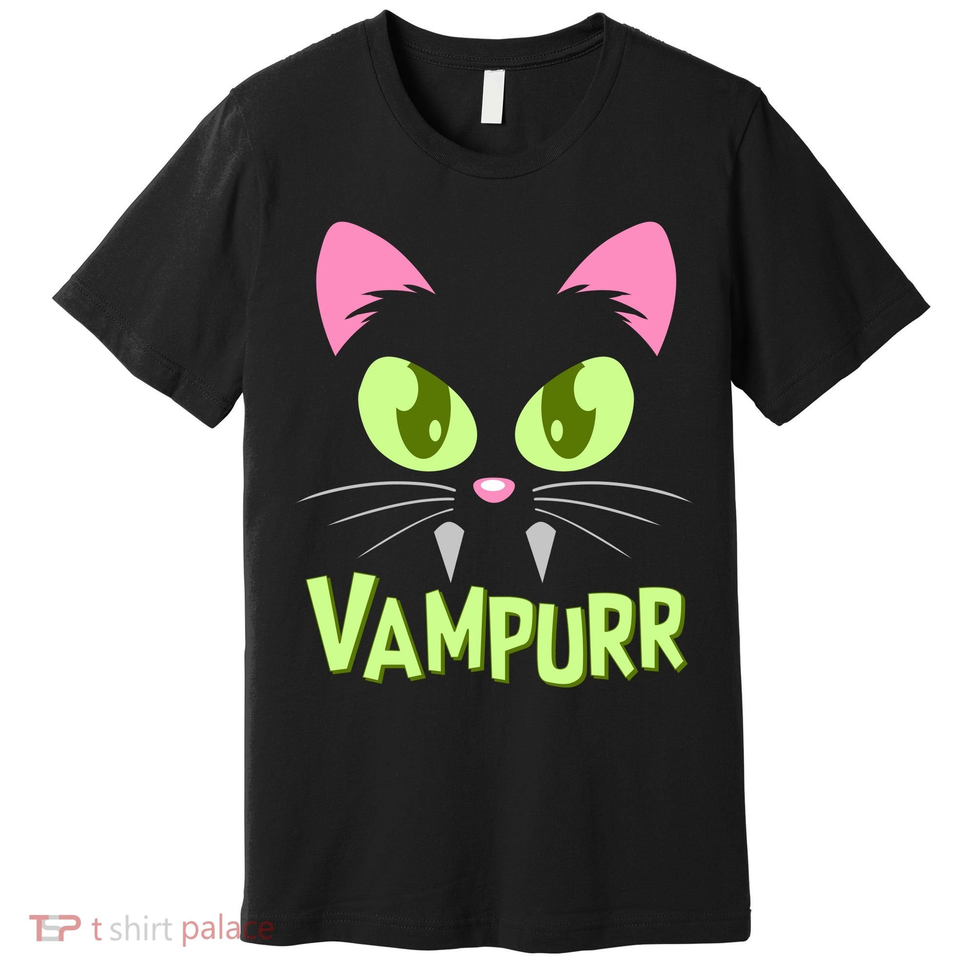 Halloween Vampurr Funny Cat Premium T-Shirt