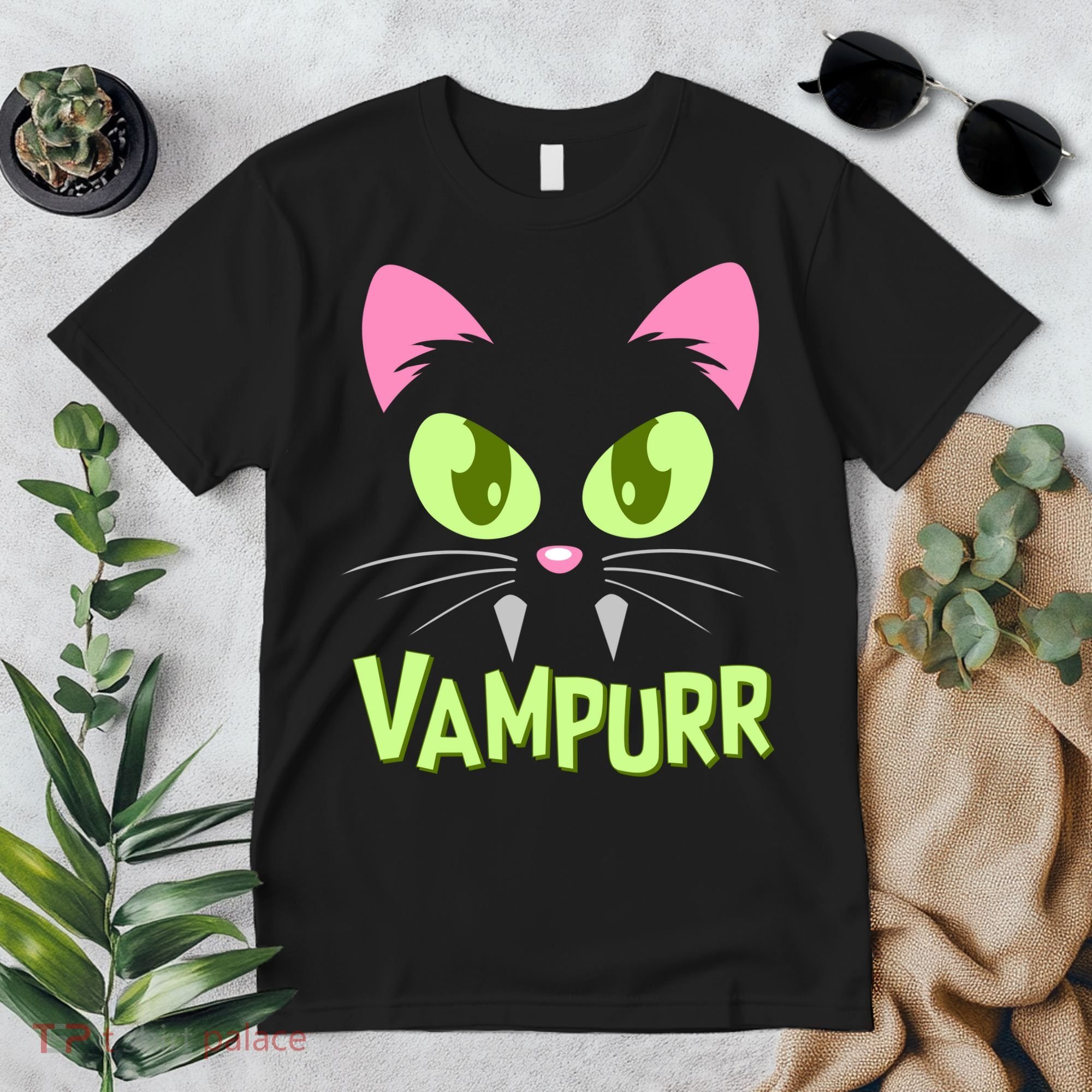 Halloween Vampurr Funny Cat Premium T-Shirt