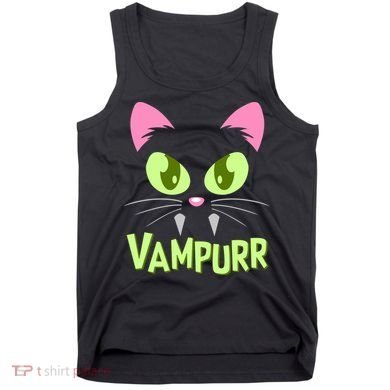 Halloween Vampurr Funny Cat Tank Top