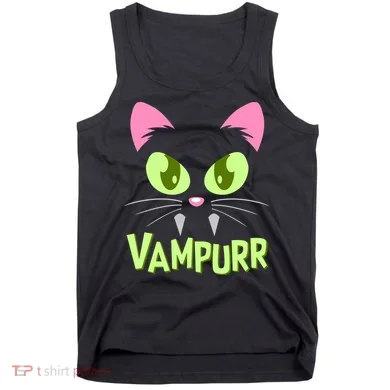 Halloween Vampurr Funny Cat Tank Top