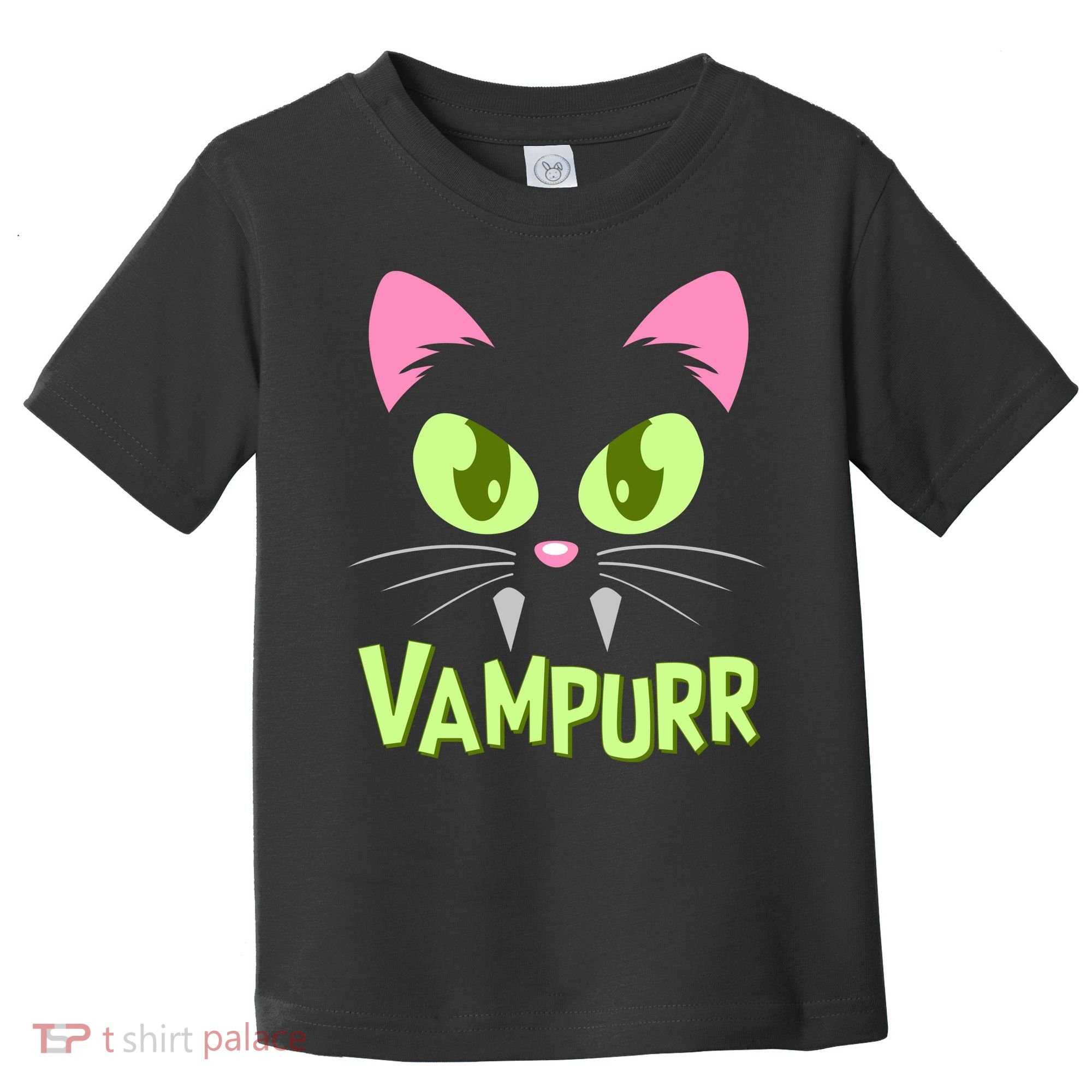 Halloween Vampurr Funny Cat Toddler T-Shirt