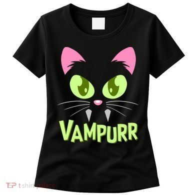 Halloween Vampurr Funny Cat Women's T-Shirt