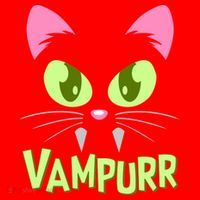 Halloween Vampurr Funny Cat Santa Hat thumb 1
