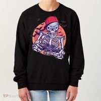 Halloween Video Gamer Skeleton Women's Sweatshirt thumb 0
