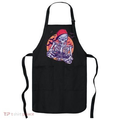 Halloween Video Gamer Skeleton Apron