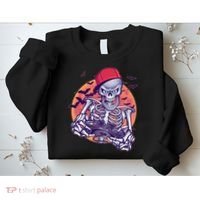 Halloween Video Gamer Skeleton Sweatshirt thumb 2