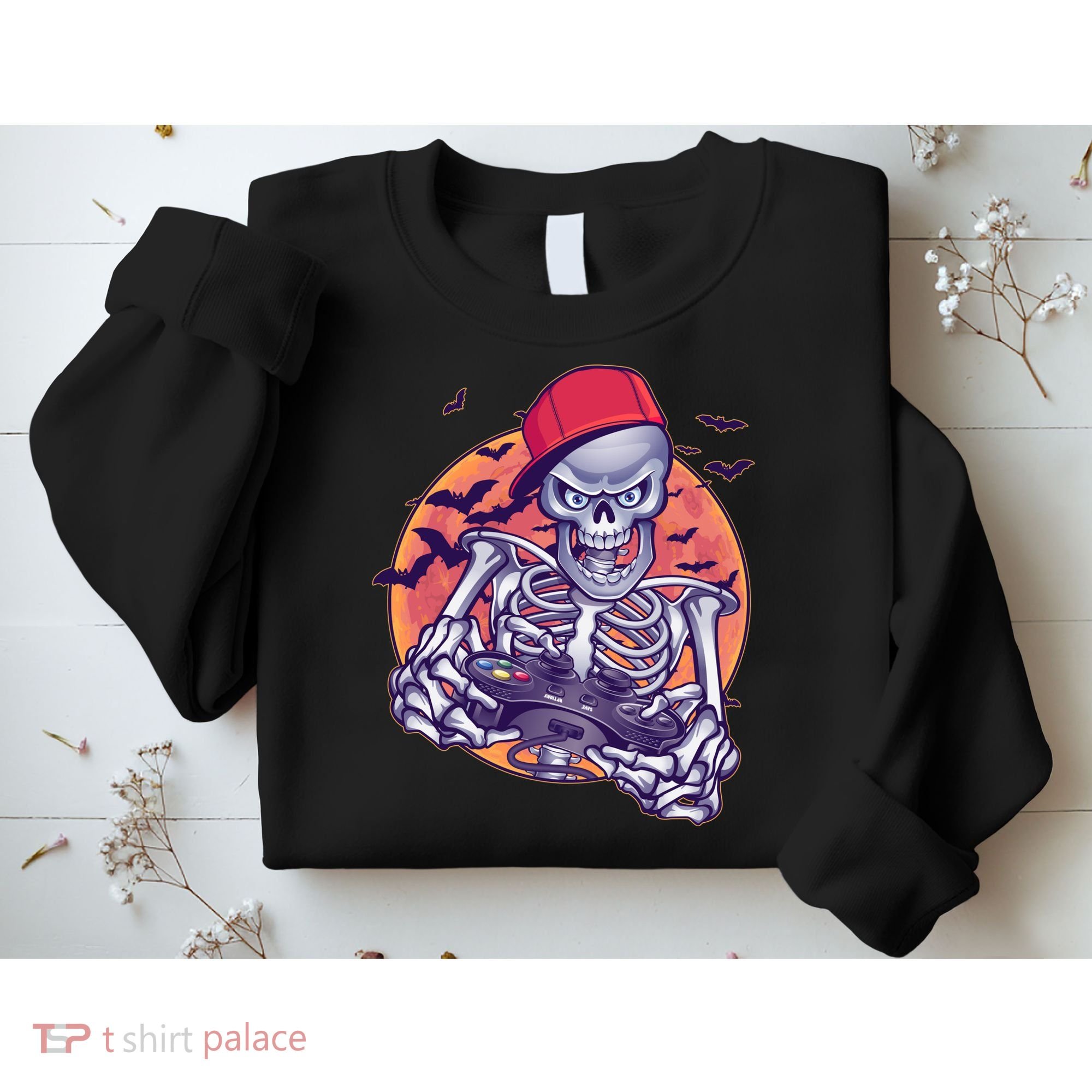 Halloween Video Gamer Skeleton Sweatshirt