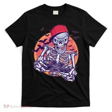 Halloween Video Gamer Skeleton T-Shirt