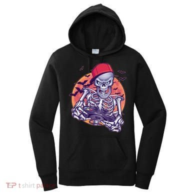 Halloween Video Gamer Skeleton Women's Hoodie