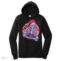 Halloween Video Gamer Skeleton Women's Hoodie thumb 0