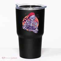 Halloween Video Gamer Skeleton Tumbler thumb 0