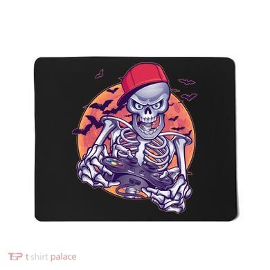 Halloween Video Gamer Skeleton Mousepad