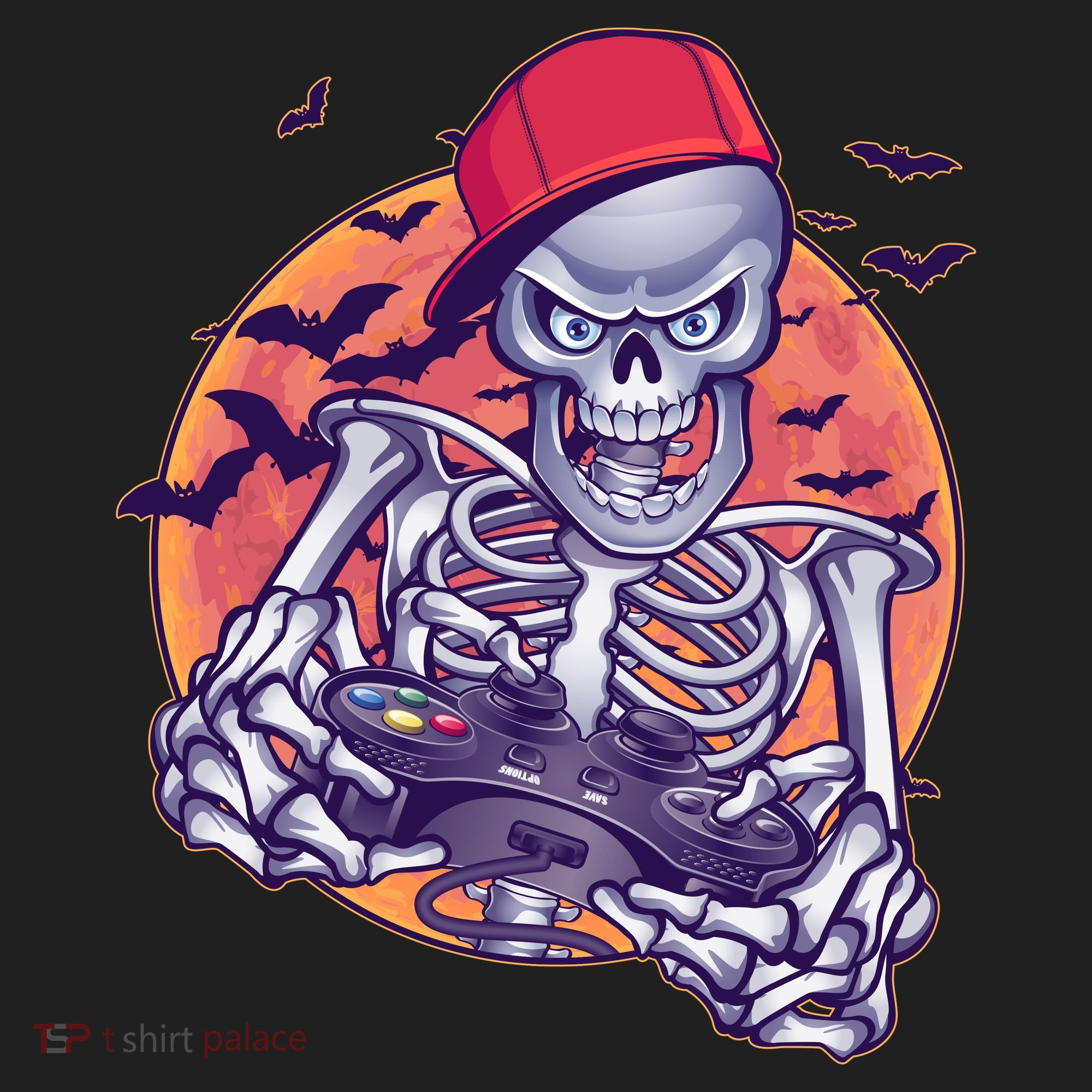 Halloween Video Gamer Skeleton Hat