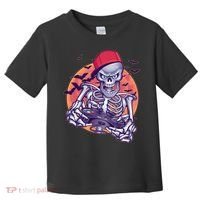 Halloween Video Gamer Skeleton Toddler T-Shirt thumb 0