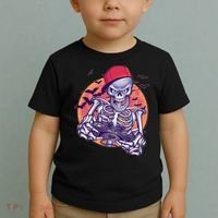 Halloween Video Gamer Skeleton Toddler T-Shirt thumb 2