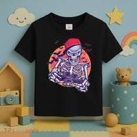 Halloween Video Gamer Skeleton Toddler T-Shirt thumb 3