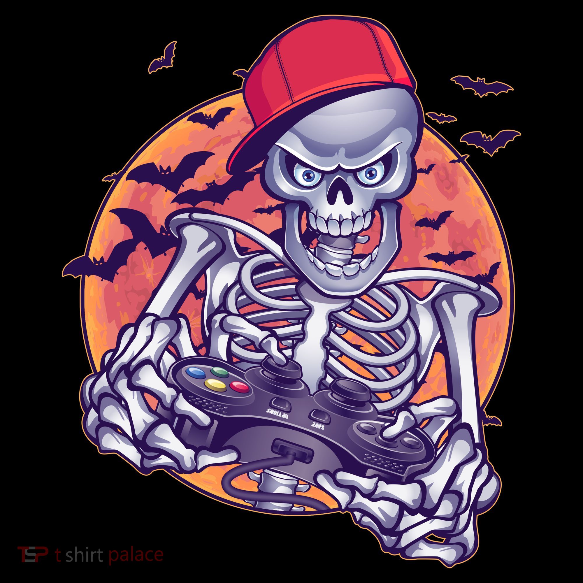 Halloween Video Gamer Skeleton Visor