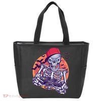 Halloween Video Gamer Skeleton Tote Bag thumb 0