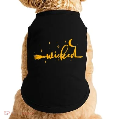 Halloween Wicked Witch Broom Doggie Tank