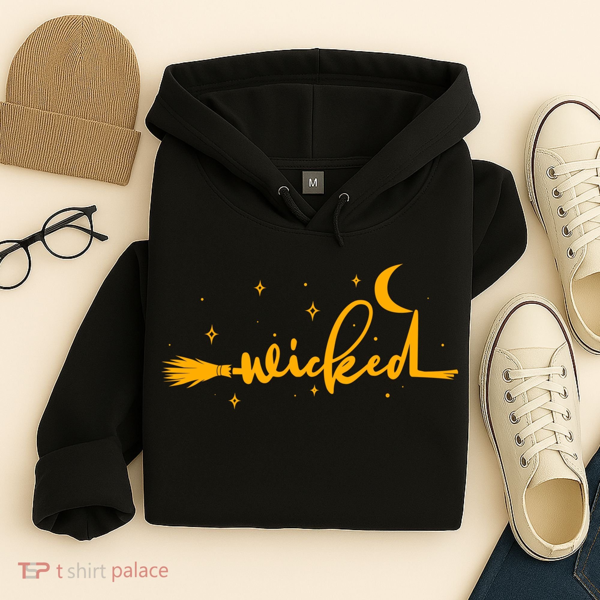 Halloween Wicked Witch Broom Hoodie
