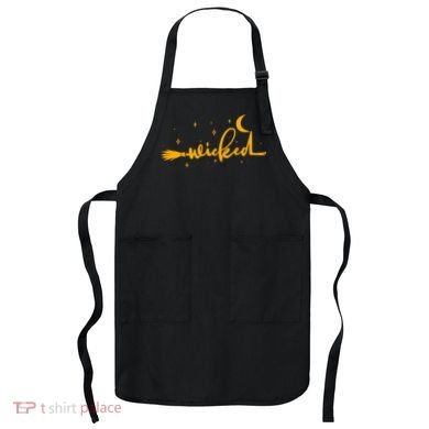 Halloween Wicked Witch Broom Apron