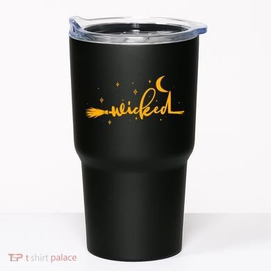 Halloween Wicked Witch Broom Tumbler