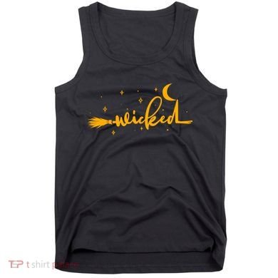 Halloween Wicked Witch Broom Tank Top