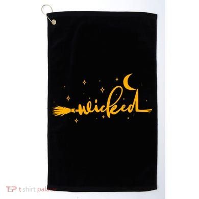 Halloween Wicked Witch Broom Golf Towel