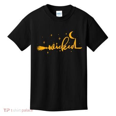 Halloween Wicked Witch Broom Kids T-Shirt