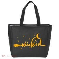 Halloween Wicked Witch Broom Tote Bag thumb 0