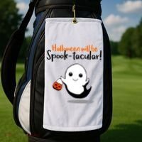 Halloween Will Be Spook-Tacular Golf Towel thumb 2