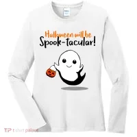 Halloween Will Be Spook-Tacular Women's Long Sleeve Shirt thumb 0