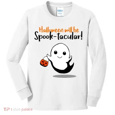 Halloween Will Be Spook-Tacular Kids Long Sleeve Shirt