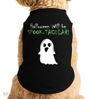 Halloween Will Be Spooktacular Ghost Doggie Tank thumb 0