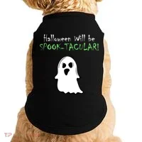Halloween Will Be Spooktacular Ghost Doggie Tank thumb 0