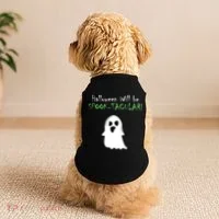 Halloween Will Be Spooktacular Ghost Doggie Tank thumb 2