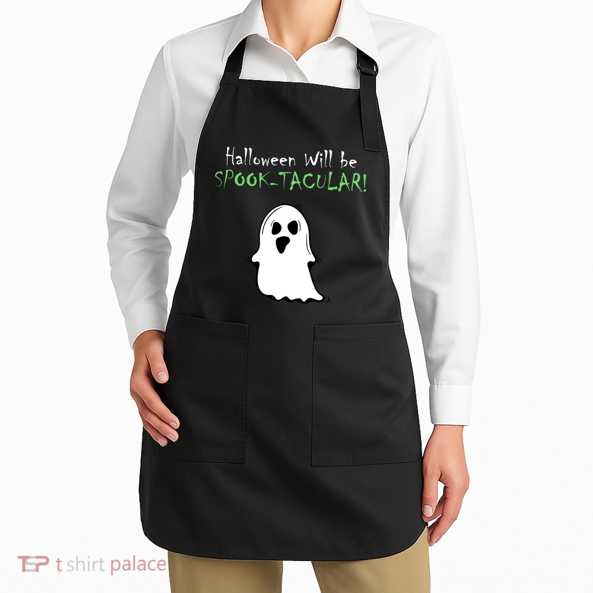 Halloween Will Be Spooktacular Ghost Apron