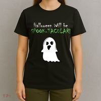 Halloween Will Be Spooktacular Ghost T-Shirt thumb 4