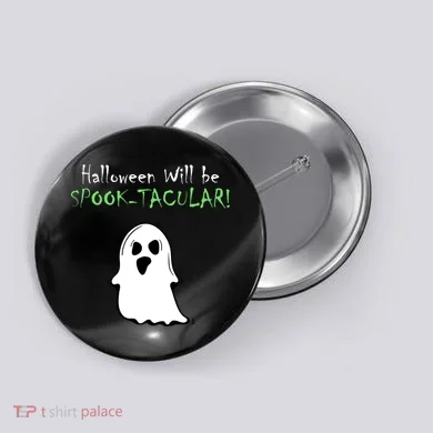 Halloween Will Be Spooktacular Ghost Button