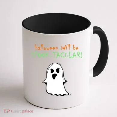 Halloween Will Be Spooktacular Ghost Coffee Mug back